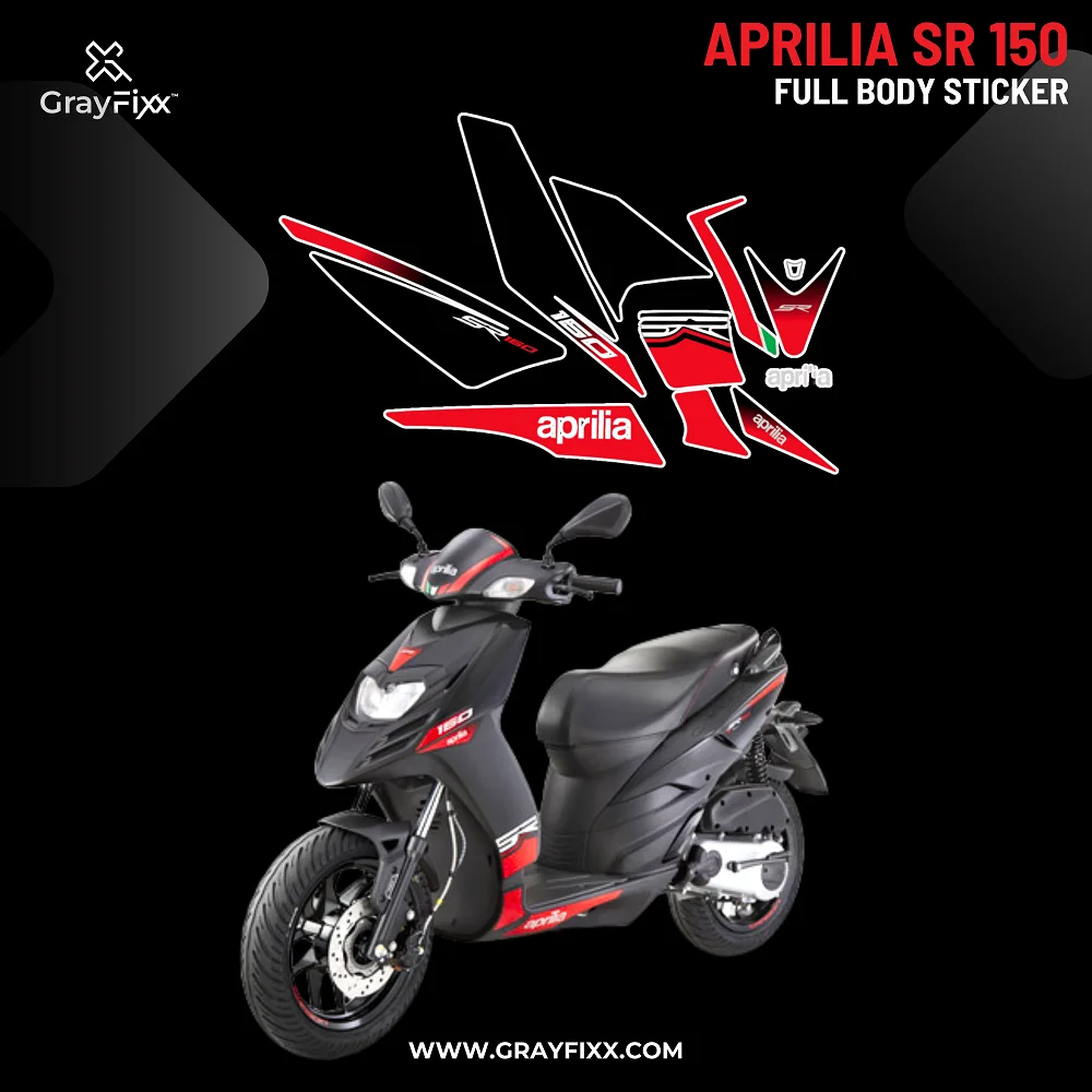 Aprilia SR 150 Full Body Sticker | Aprilia SR 150 Full Graphics